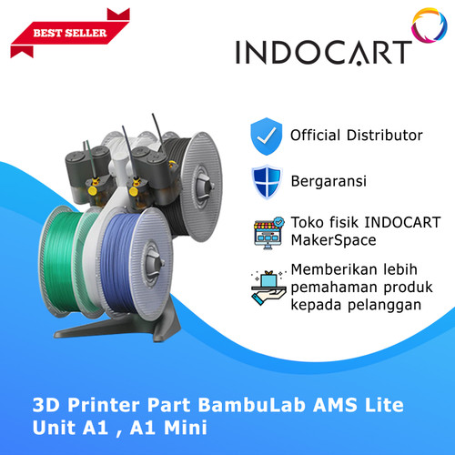 INDOCART 3D Printer BambuLab AMS Lite A1 Series Copotan COMBO Unit