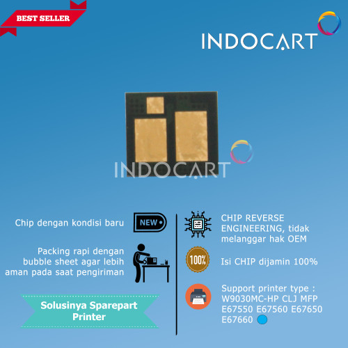 Chip W9031MC W9032MC W9033MC-HP CLJ MFP E67550 E67560 E67650-CMY-28K