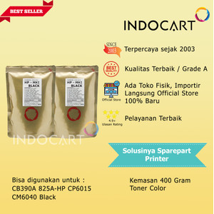 Serbuk Toner Warna Mitsubishi-CB390A 825A-HP CP6015 CM6040-400gr-K