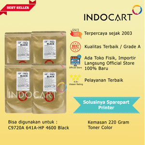 Serbuk Toner Warna Mitsubishi-C9720A 641A-HP 4600-220gr-K