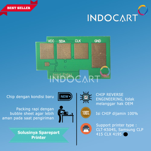 Chip CLT-K504S-C504S-M504S-Y504S-Samsung CLP 415 CLX 4195 Toner