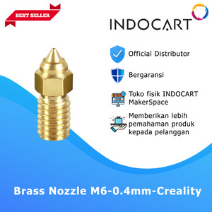 INDOCART 3D Printer Creality Parts Brass Nozzle High Speed M6-0.4mm