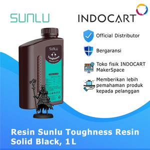 INDOCART Tinta Resin 3D Printer Sunlu High Toughness Solid Black-1kg