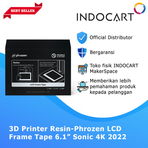 INDOCART 3D Printer Resin-Phrozen LCD Frame Tape 6.1” Sonic 4K 2022