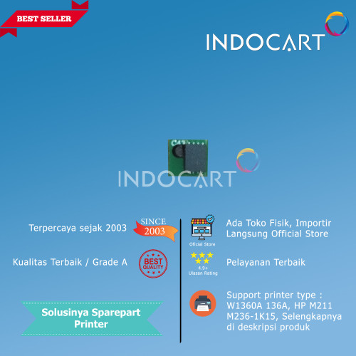 Chip Toner W1360A 136A-HP LJ M211 MFP M236-1K15
