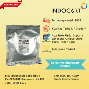 Serbuk Toner Jepang-KX-FAT410E FAT 410-KX MB 1500 1520 1530-100gr