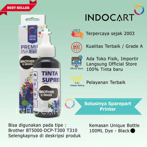 Tinta Original Brother BT5000 BT6000 D-60BK Printer T920DW T4500DW