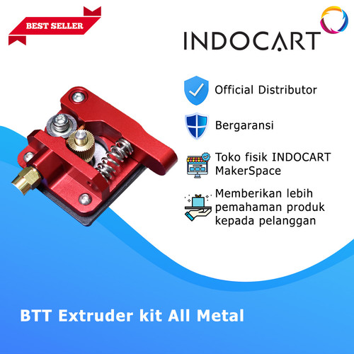 INDOCART 3D Printer Parts Extruder Kit All Metal Red BTT