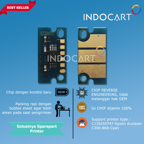 Chip C13S050747 C13S050748 C13S050749-Epson Aculaser C300-8K8-CMY