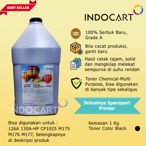 Serbuk Toner Warna MPCPT-126A 130A-HP CP1025 M175 M176 M177-1kg