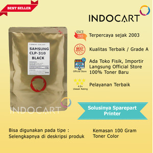 Serbuk Toner Warna Jepang-Samsung CLP 300 350 500 510 600 660-K-100gr