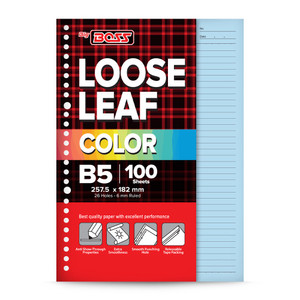 BigBoss Loose Leaf 100 B5 Biru