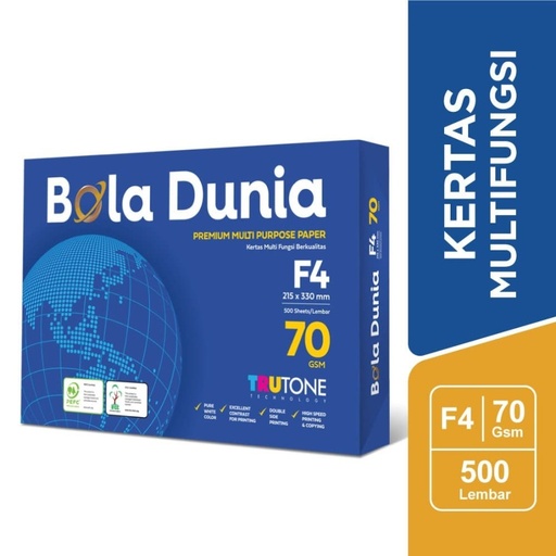 Bola Dunia Kertas Fotocopy 70 GSM F4