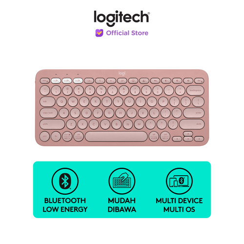 Logitech Pebble Keys2 K380s Keyboard Wireless Bluetooth MultiPerangkat