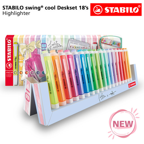 STABILO swing cool Deskset 18's / Fashion Edition / Highlighter