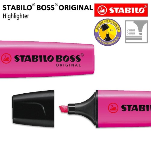 STABILO BOSS ORIGINAL Lilac / Highlighter Warna Ungu Pink