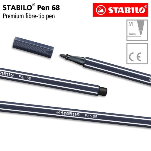 STABILO Pen 68 Paynes Grey Isi 1 pcs / Highlighter Pen / Marker