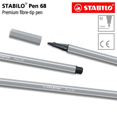 STABILO Pen 68 Medium Cold Grey Isi 1 pcs / Highlighter Pen / Marker