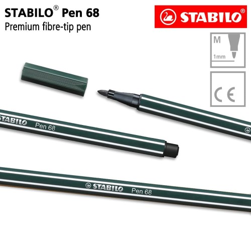 STABILO Pen 68 Earth Green Isi 1 pcs / Highlighter Pen / Marker