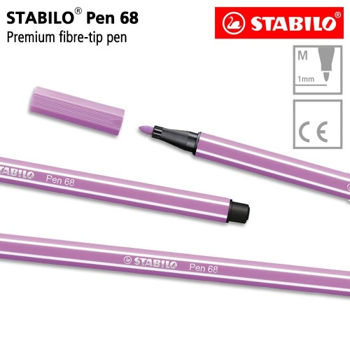 STABILO Pen 68 Light Lilac Isi 1 pcs / Highlighter Pen / Marker / Ungu