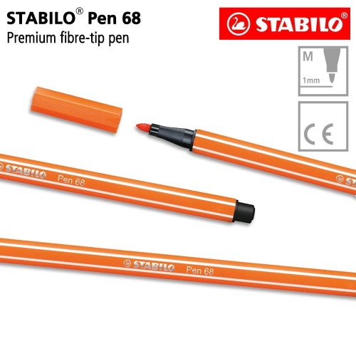 STABILO Pen 68 Pale Vermillion Isi 1 pcs / Highlighter Pen / Marker