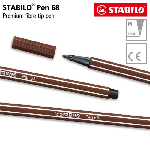 STABILO Pen 68 Brown 1 pcs / Highlighter Pen / Marker / Cokelat