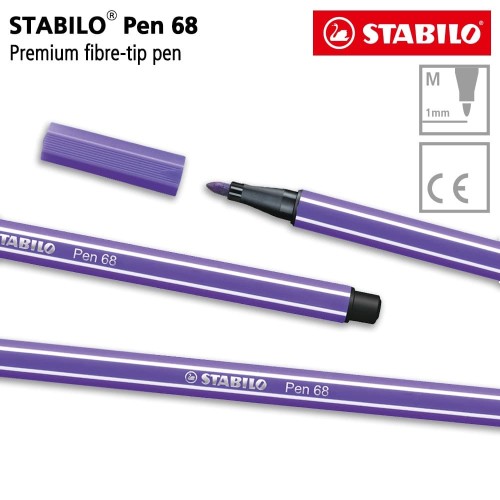 STABILO Pen 68 Violet 1 pcs / Highlighter Pen / Marker / Ungu