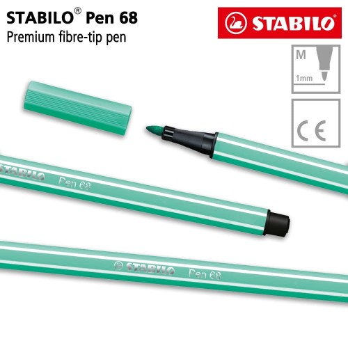 STABILO Pen 68 Ice Green 1 pcs / Highlighter Pen / Marker / Hijau Muda