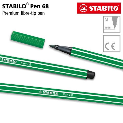 STABILO Pen 68 Green 1 pcs / Highlighter Pen / Marker / Hijau