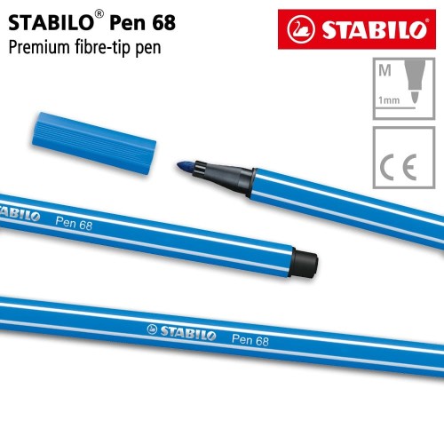 STABILO Pen 68 Dark Blue 1 pcs / Highlighter Pen / Marker / Biru Tua