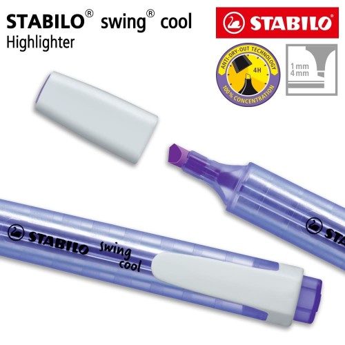 STABILO Swing Cool Lavender / Highlighter Warna Ungu Original / Purple