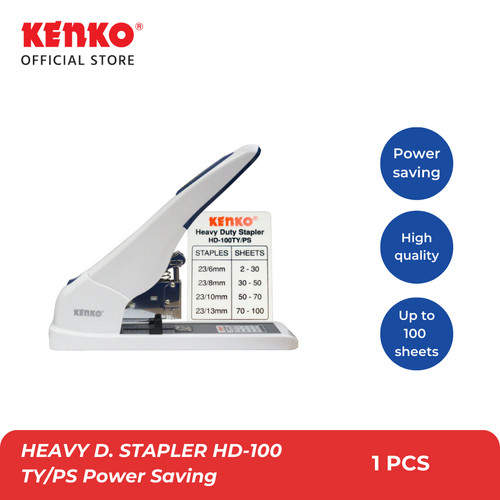 KENKO HEAVY D. STAPLER HD-100 TY/PS Power Saving / Stepler HD-100 TY/PS Hemat Tenaga