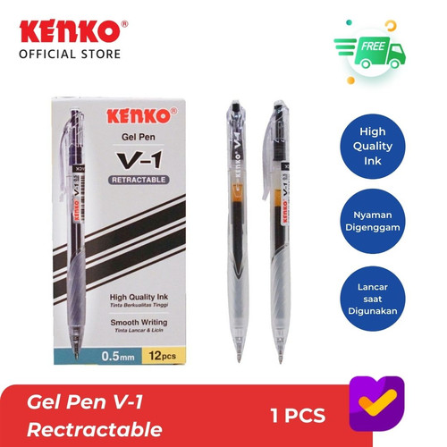 KENKO GEL PEN V-1 TINTA HITAM