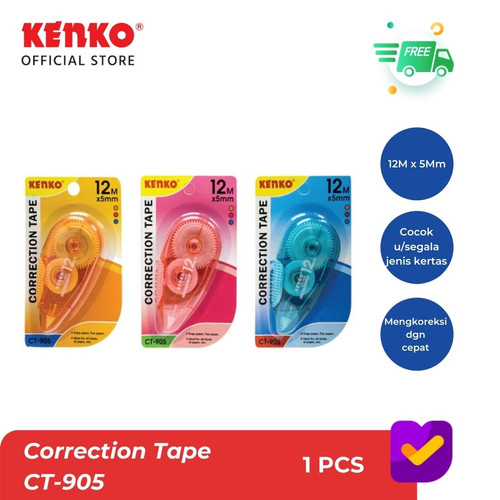 KENKO CORRECTION TAPE CT-905 (12 M x 5 Mm)