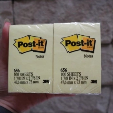 post it 656 3m ( 50mm X 76mm ) yellow/ 1 pad 100shet