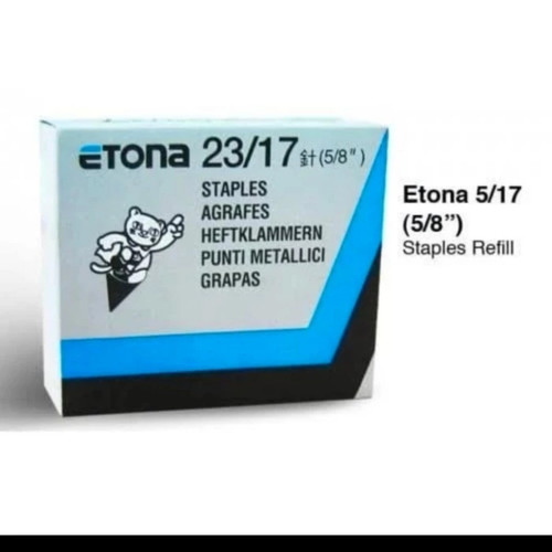 isi Staples 23/17 (5/8") etona Refill staples original