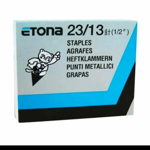 isi Staples 23/13 (1/2") etona Refill staples original