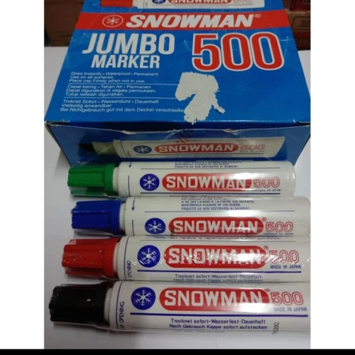 spidol jumbo permanent snowman 500 satuan