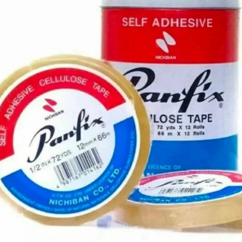 isolasi tape panfix  uk. 1/2 inch x 72 yard / solasi tape panfix