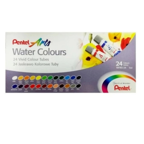 cat air pentel 24 warna wfrs 24 waterolour