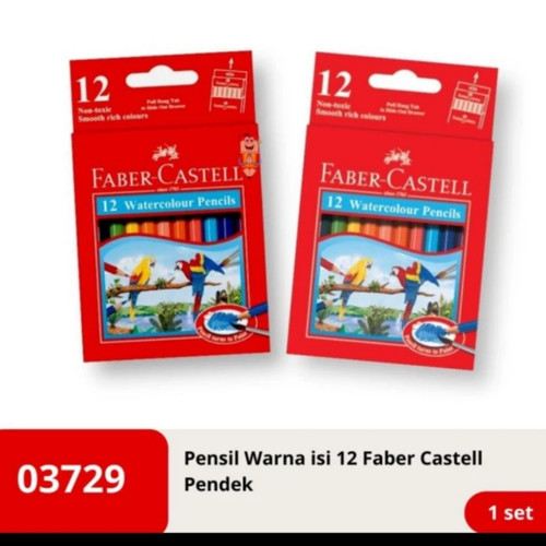 pensil  Faber-Castell 12 warna pendek