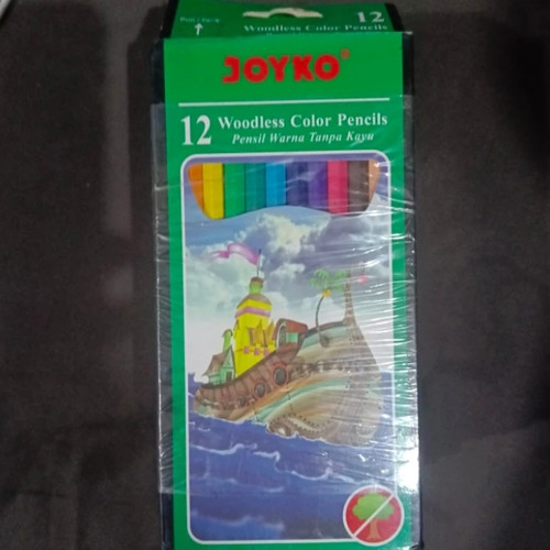 pensil 12 warna joyko panjang /pensil colour 12 panjang joyko