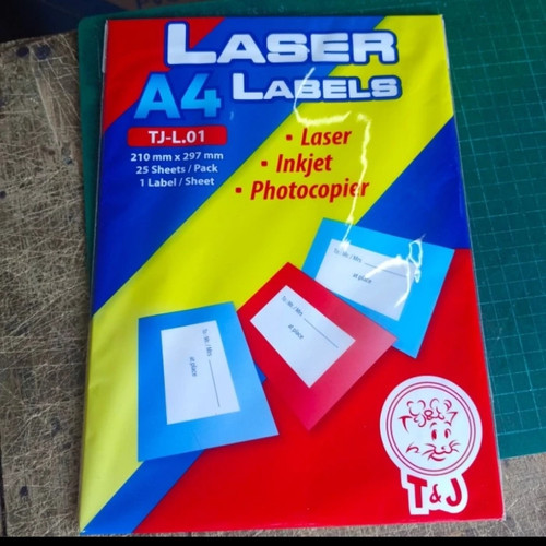 sticker laser label A4 TJ-L.01/sticker laser yg label A4