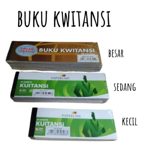 buku kwitansi paperline ( kecil, sedang, besar)