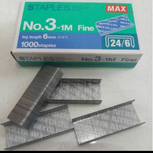 isi staples max hd 50 staples no. 3-1m 24/6/original staples