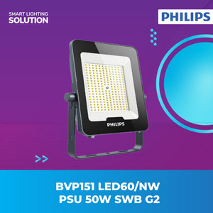 Philips Lampu Sorot LED Flood Light 50W Natural 4000K BVP151 G2 LED60