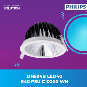 Philips Lampu Downlight 39.7W Cahaya Putih - DN594B LED40/840 PSU C