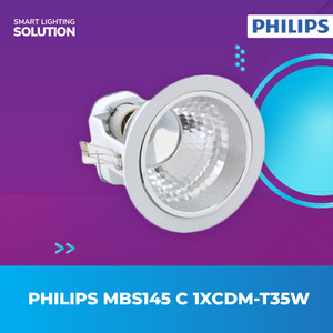 Philips Rumah Lampu Plafon Downlight MBS145 C 1XCDM-T35W