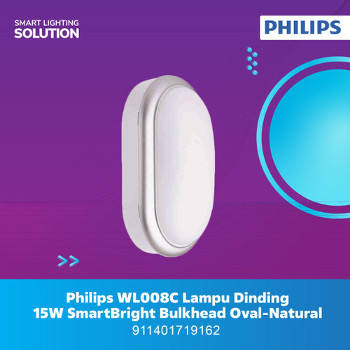 Philips WL008C Lampu Dinding 15W SmartBright Bulkhead Oval-Natural