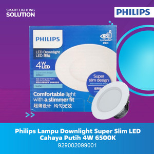 Philips Lampu Downlight Super Slim LED - Cahaya Putih 4W 6500K